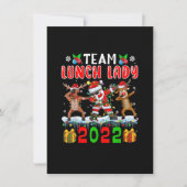 Invitation Équipe Déjeuner Dame 2022 Lumières de Noël Dabbing (Devant)