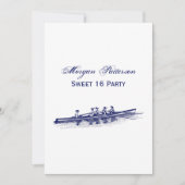 Invitation Équipe des femmes de raideurs d'aviron Sports naut (Devant)