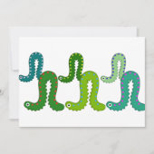 Invitation Équipe d'exploration de vers de pouce (Devant)