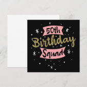 Invitation Équipe du 50e anniversaire (Devant / Derrière)