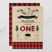 Invitation Équipe du camp de bûcherons (Devant / Derrière)