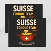 Invitation Équipe Fondue Suisse (Devant / Derrière)