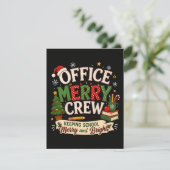 Invitation Équipe joyeuse de Noël au bureau de l'école (Debout devant)