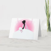 Invitation Équipe mariée Mariage gown Mariée mariée silhouett (Dos)