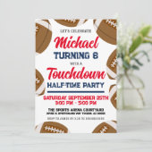 Invitation Équipe Red White Blue Football (Debout devant)