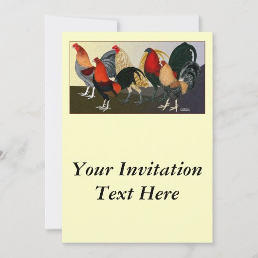 Invitation Équipe Rooster Dream (Devant)