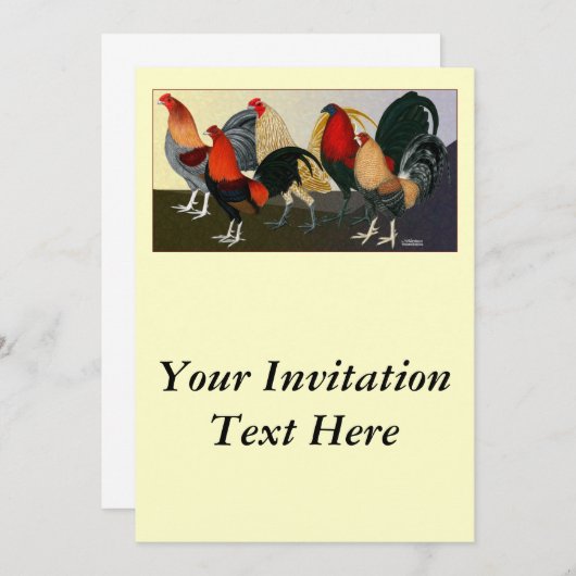 Invitation Équipe Rooster Dream (Devant / Derrière)