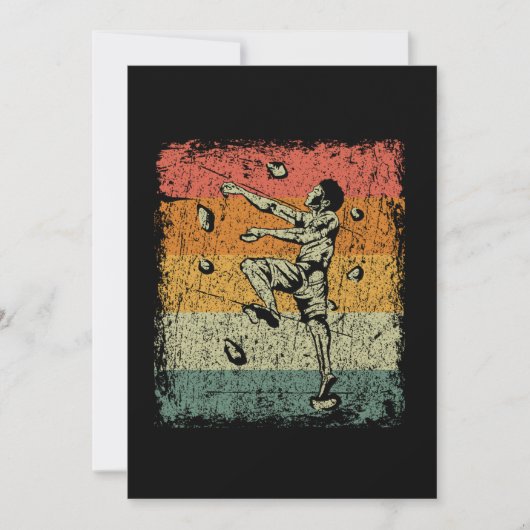 Invitation Équipement de grimpeur vintage Bouldering (Devant)