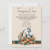 Invitation Équitation de cheval d'automne  (Devant)