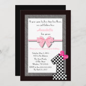 Invitation Ęr anniversaire de bébés (Devant / Derrière)