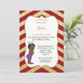 Invitation ęr GARÇON d'anniversaire, ęr anniversaire (Debout devant)