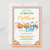 Invitation Ęr garçon de camion de récolte de fête (Devant)