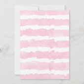 Invitation Ęr premier or de rose de gâteau de fête (Dos)