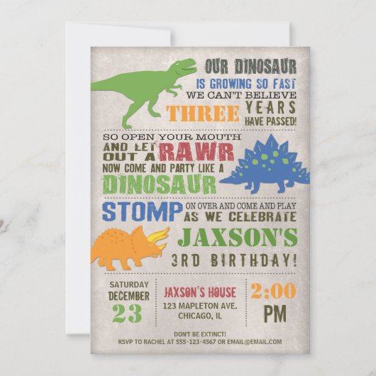 Invitation Ęr rustique de garçon d'invitation d'anniversaire (Devant)