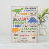 Invitation Ęr rustique de garçon d'invitation d'anniversaire (Debout devant)