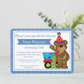 Invitation ęr Train d1 d'ours de nounours d'invitations de (Debout devant)