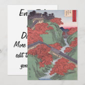 Invitation érable rouge japonais (Devant / Derrière)