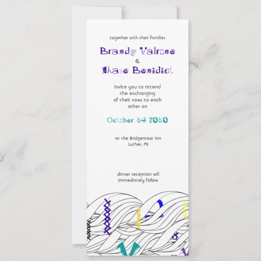 Invitation Éraflure (Devant)