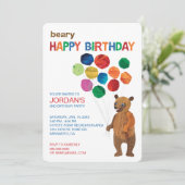 Invitation Eric Carle | Ours Brown - Béary Joyeux anniversair (Debout devant)