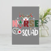 Invitation Escadrille de l'équipage de Noël Pyjamas de soins  (Debout devant)