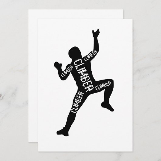 Invitation Escalade (Devant / Derrière)