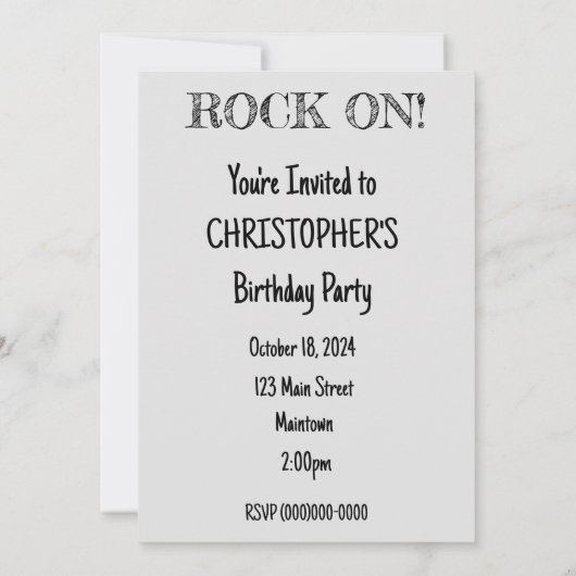 Invitation Escalade (Dos)