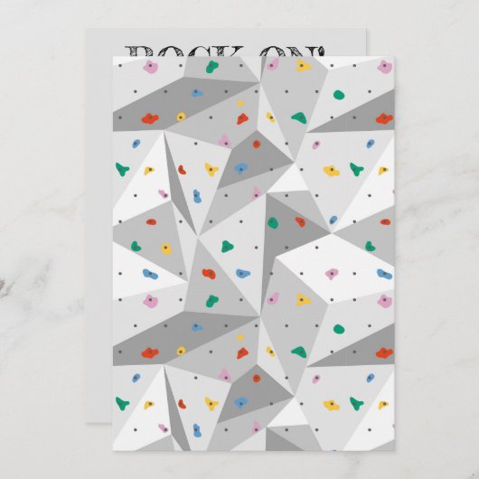 Invitation Escalade (Devant / Derrière)