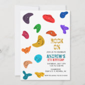 Invitation Escalade d'anniversaire sur mur d'escalade (Devant)