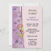 Invitation Escalade rock : Anniversaire des cheveu (Devant)