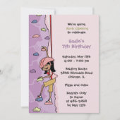 Invitation Escalade rock : Anniversaire des cheveu (Devant)