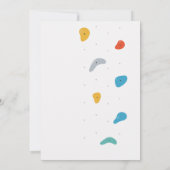 Invitation Escalade Rock personnelle fête d'anniversaire (Dos)