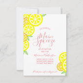 Invitation ESCALE PRINCIPAL citron d'été FÊTE DES MARIÉES cor (Devant)