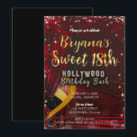 Invitation Escalier Tapis Rouge Hollywood SWEET 18 18ème Fête<br><div class="desc">Cartes d'invitation pour fête d'anniversaire SWEET 18ème sur l'escalier du tapis rouge Hollywood.</div>