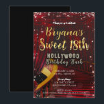 Invitation Escalier Tapis Rouge Hollywood SWEET 18 18ème Fête<br><div class="desc">Cartes d'invitation pour fête d'anniversaire SWEET 18ème sur l'escalier du tapis rouge Hollywood.</div>