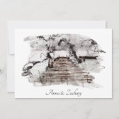 Invitation *~* Escaliers japonais Art +    RSVPQR AR27 Mariag (Devant)