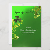 INVITATION ESCALIERS VERTS ET JOURNÉE DU SHAMROCK ST PATRICK (Dos)