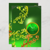 INVITATION ESCALIERS VERTS ET JOURNÉE DU SHAMROCK ST PATRICK (Devant / Derrière)