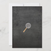 Invitation Escape Room Anniversaire de la fête Clues Invitati (Dos)