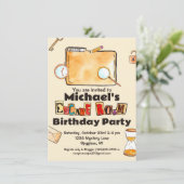 Invitation Escape Room Spy Mystery Anniversaire (Debout devant)