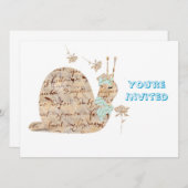 Invitation Escargot de Samantha (Devant / Derrière)