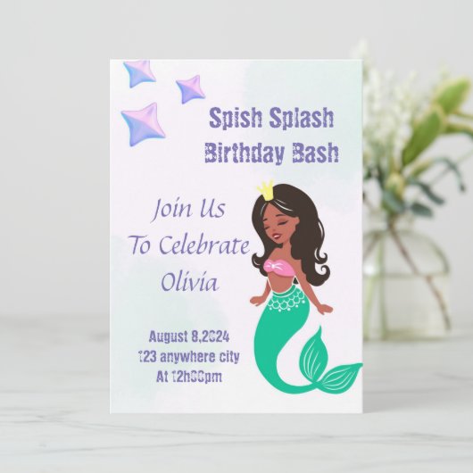 INVITATION ESCLASH SPLISH SOUS L'INVITATION D'ANNIVERSAIRE DE (Debout devant)