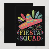 Invitation Escouade de la Fiesta Cinco de Mayo (Devant / Derrière)