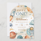 Invitation Espace 1er anniversaire (Devant)