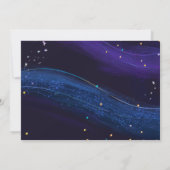 Invitation Espace 1er Anniversaire Galaxie Espace extra-atmos (Dos)