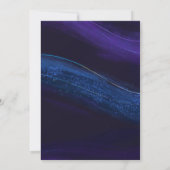 Invitation Espace 1er anniversaire Galaxie Espace extra-atmos (Dos)