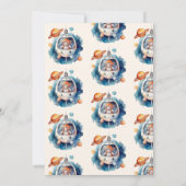 Invitation Espace 1er Anniversaire Premier Voyage Autour Du S (Dos)