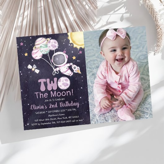 Invitation Espace 2e Anniversaire Deuxième Voyage Autour Du S