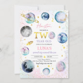 Invitation Espace Anniversaire Deuxième Voyage Autour Du Sole (Devant)