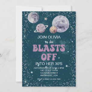 Invitation Espace Anniversaire Planètes Hors de ce Monde