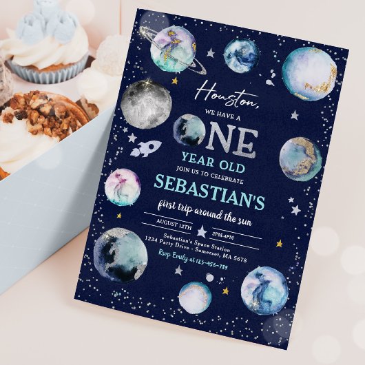 Invitation Espace Anniversaire Premier Voyage Autour Du Solei